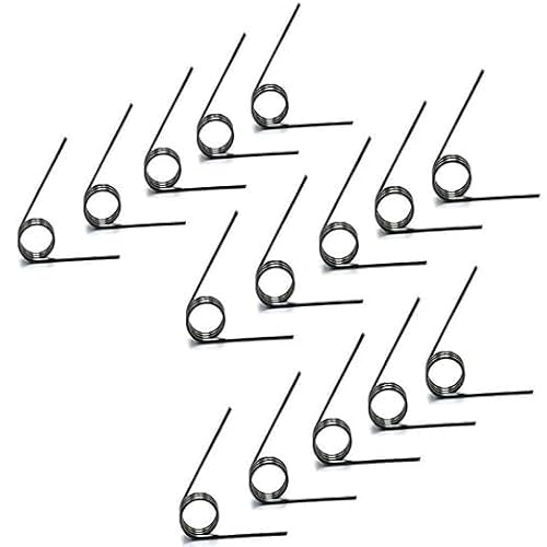 SellGood Metallfedern 10 Stück 60/90/120/180 Grad V-förmige Torsionsfeder, Außendurchmesser 10 mm, 3 Runden Torsionsfedern-Kit, Drahtdurchmesser 1,2 mm Metallfedern(60 Degrees) von SellGood