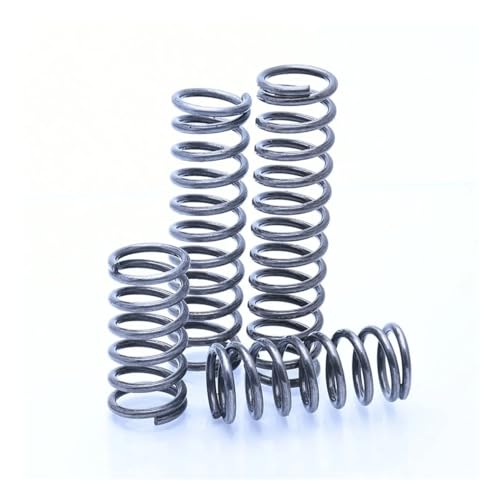 SellGood Metallfedern 5 Stück Drahtdurchmesser 3 mm, Schwarze Druckfeder, Federstahl, Y-Typ, Spiraldruckfeder, Länge 30–100 mm, Außendurchmesser 16 mm–27 mm Metallfedern(90mm,22MM_3MM) von SellGood