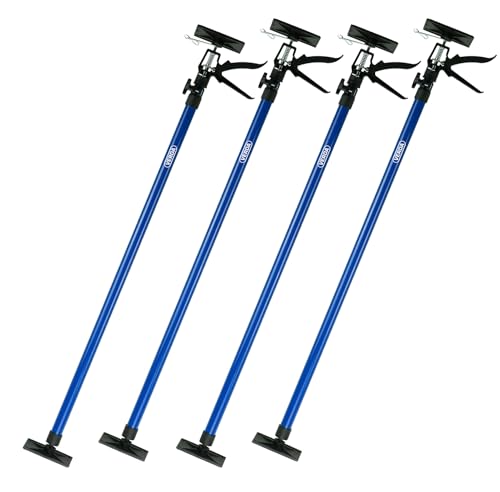 Verda Deckenstütze 115-290cm, Belastbar bis 30 kg Montagestütze Einhandstütze Gipsplatte Teleskopstütze für Heimwerker und Profis Einhandstütze SN30802 (4er Set SN30802-4) von Sellnet