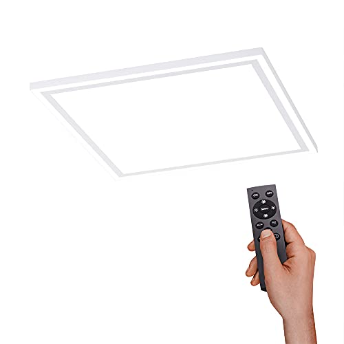 SellTec LED Deckenleuchte LED-Panel weiss, inkl. Fernbedienung, Dimmfunktion, Rand + Downlight getrennt schaltbar, kaltweiß - warmweiß… (45x45)… von SellTec