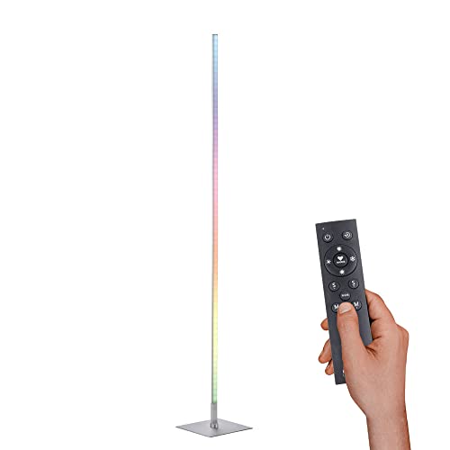 SellTec LED-Stehleuchte inkl. Fernbedienung warmweiße Lichtfarbe, CCT + RGB, Rainbow Lichtwechsel, Stehlampe drehbar von SellTec