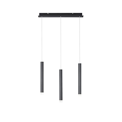 SellTec LED Pendellampe 3-flammig schwarz, warmweiße Lichtfarbe, skandinavisches Design, minimalistisch pure…… von SellTec