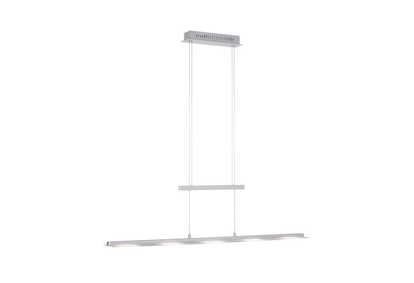 SellTec LED Pendelleuchte LED Pendelleuchte LINEAR 100cm, Farbtemperatursteuerung warmweiß bis kaltweiß (CCT),dimmbar und schaltbar über Sensordimmer, Memory-Funktion, 5x LED-Board/ 4 Watt, 2700-3800-5000 Kelvin, höhenverstellbar, CCT-Steuerung, dimmbar, warmweiß von SellTec