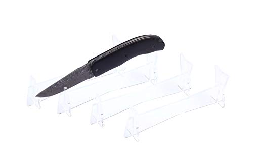 4 Stück Acryl Messerstände für Vitrine Messerhalter Messerpräsenter Messerdisplay Set von Sellers4you
