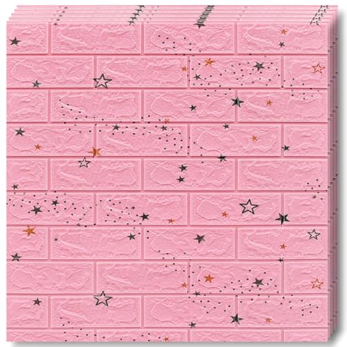 Selling Depot Selbstklebende 3D-Tapete mit Ziegelstein-Effekt, 20 Blatt (70 x 77 cm, 10,6 m²), selbstklebend, wasserdicht, schalldämpfend, für Küche, Bad, Schlafzimmer, DIY Wände von Selling Depot