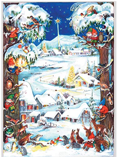 Adventskalender "Zwergenweihnacht": Papier-Adventskalender von Richard Sellmer Verlag