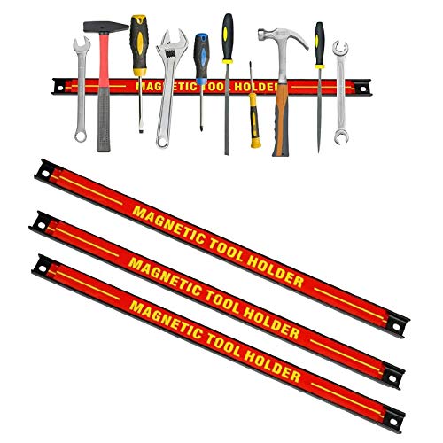 Magnetleiste Werkzeughalter Magnet Werkzeugleiste Magnetisch Werkzeugholder Magnetschiene Wandhalter (3 x 50cm) von Sellnet