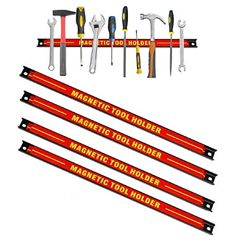 Magnetleiste Werkzeughalter Magnet Werkzeugleiste Magnetisch Werkzeugholder Magnetschiene Wandhalter (4 x 50cm) von Sellnet