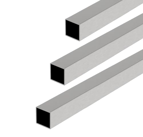 Edelstahl V2A Rohr Quadrat 40x40x2,0mm Geländerrohr Eckig Vierkantrohr Profil Quadrat (Profil 40x40/150cm) von Sellon24