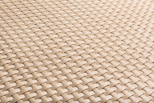 Sellon24 (17,99€/m2) Balkonverkleidung Sichtschutz Meterware Balkonsichtschutz Polyrattan Balkonbespannung RD18-hell beige90 von Sellon24
