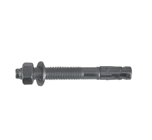 Sellon24® Betonanker M10 Bolzenanker Pfostenverankerung Gewinde M10 120 mm Befestigungsmaterial für Betonboden Anker Glas Reling Geländer Schraube Befestigung Boden Gelaender von Sellon24