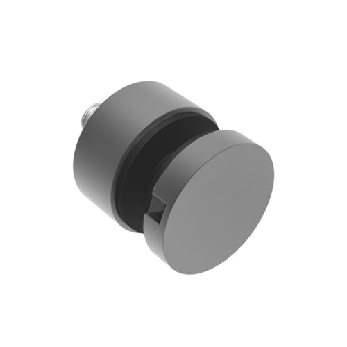 Sellon24® Edelstahl Punkthalter Anthrazit Ø30 mm Glas 6-12,76 mm Glashalter V2A Geländer rund Glasklemme RAL 7016 Halterung Glasgeländer Halter für Glas Glasplatte Glaspunkthalter Scheibenhalterung von Sellon24