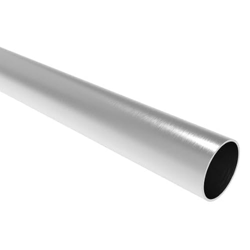 Sellon24® Edelstahl Rohr Rundrohr 42,4 x 2,0 mm Handlauf Edelstahlrohr Geländer Treppen Handlaufrohr Rund Pfosten geschliffen K320 Länge 50-200 cm nach Maß Geländerrohr V2A (42,4 x 2,0 mm 80 cm) von Sellon24