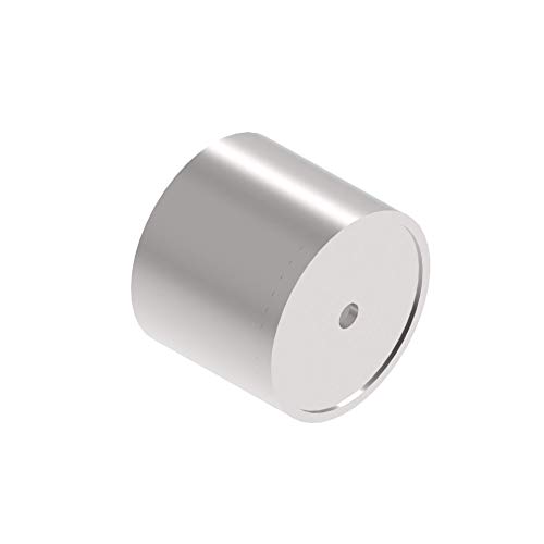 Sellon24® Edelstahl V2A Adapter Universaladapterbuchse Holzhandlauf Verbinder Ø42,4mm Balkongeländer Verbindungstück Holzgeländer Holzhandlauf rund Verbind Rohr aus Holz Gelaender Stecker 0790-042-R von Sellon24