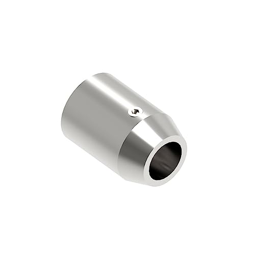 Sellon24® Edelstahl V2A Querstabhalter Verbinder Endkappen Rohre 12,0 x 1,0 Reling Geländer (Stabhalter axial 0850 flach) von Sellon24