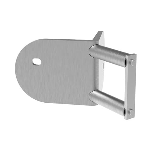 Sellon24® Edelstahl Wandanker V4A Rund Geländerpfosten 42,4 mm Ecke 90 Grad Pfostenhalter Verbinder Pfosten rund Eckpfosten Gelaender Rohrhalter stabil seitlich Gelaenderpfosten Wand Montage Ecke OUT von Sellon24