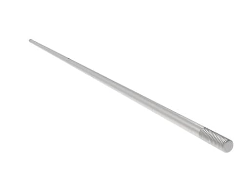 Sellon24® Zugstange für Vordachsystem Stab M12 / 1000 mm Glasvordach Edelstahl V4A Überdachung Stange Glasvordach Haustür Gewindestange 100 cm von Sellon24