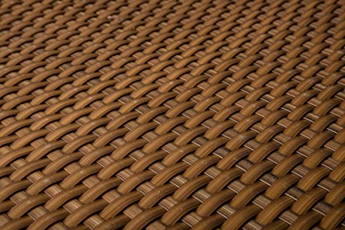 Sellon24 PE-Rattan Balkonverkleidung Balkonbespannung Sichtschutz Windschutz Matte für Balkon Terrasse Garten (17,99€/m2) (RD13 Honig/Kupfer, 100) von Sellon24