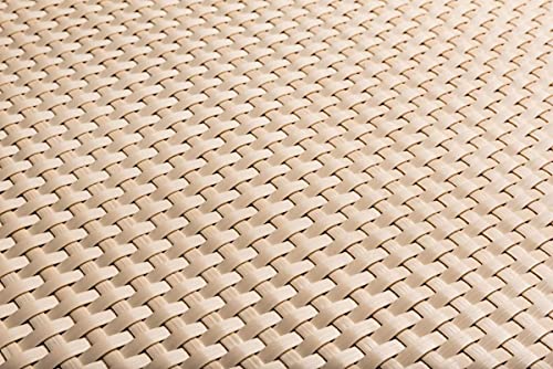 Sellon24 PE-Rattan Balkonverkleidung Balkonbespannung Sichtschutz Windschutz Matte für Balkon Terrasse Garten (17,99€/m2) (RD18 Beige/Creme, 110) von Sellon24