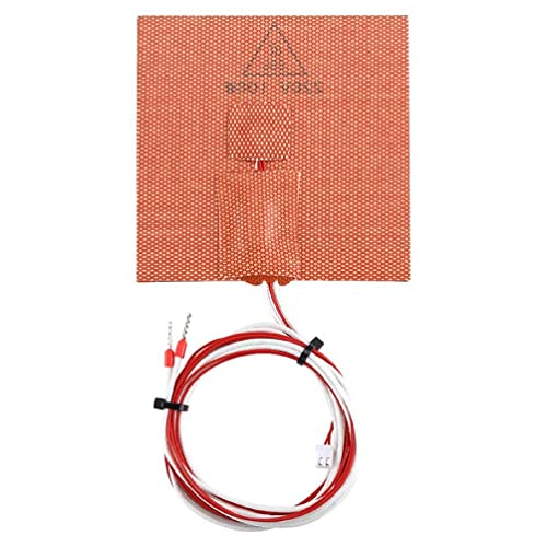 1PC Silicone Heater Pad 100x100mm 110/220V 100W for Voron V0 3D Printer Hot Bed Adhesive Backing Build Plate 100k thermistor 3D Printer thermistor Temp Probe von Selma.