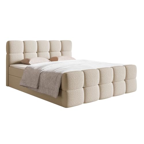 Selsey Bett Boxspringbett Doppelbett 160 x 200 cm Mit 2 Bettkasten Topper Matratzentopper Bonell Matratze Härtegrad H2 H3 Boucle Gewebe Reißfest Hellbeige Cloudy Selsey Bett Boxspringbett Doppelbett 160 x 200 cm Mit 2 Bettkasten Topper Matratzentopper Bonell Matratze Härtegrad H2 H3 Boucle Gewebe Reißfest Hellbeige Cloudy von Selsey