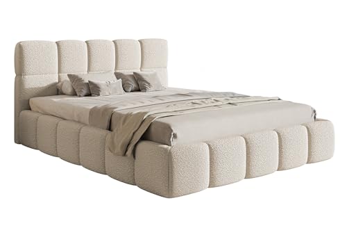 Selsey Bett Polsterbett 140 x 200 cm Boucle Gewebe Reißfest Cloudy Hellbeige Selsey Bett Polsterbett 140 x 200 cm Boucle Gewebe Reißfest Cloudy Hellbeige von Selsey