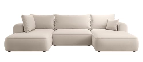 Selsey Sofa Ecksofa Eckcouch Schlafsofa Couch Mit Stauraum Schlaffunktion Pflegeleicht Polyurethanschaum U Form Links OVO Hellbeige Veloursoptik Castel Selsey Sofa Ecksofa Eckcouch Schlafsofa Couch Mit Stauraum Schlaffunktion Pflegeleicht Polyurethanschaum U Form Links OVO Hellbeige Veloursoptik Castel von Selsey