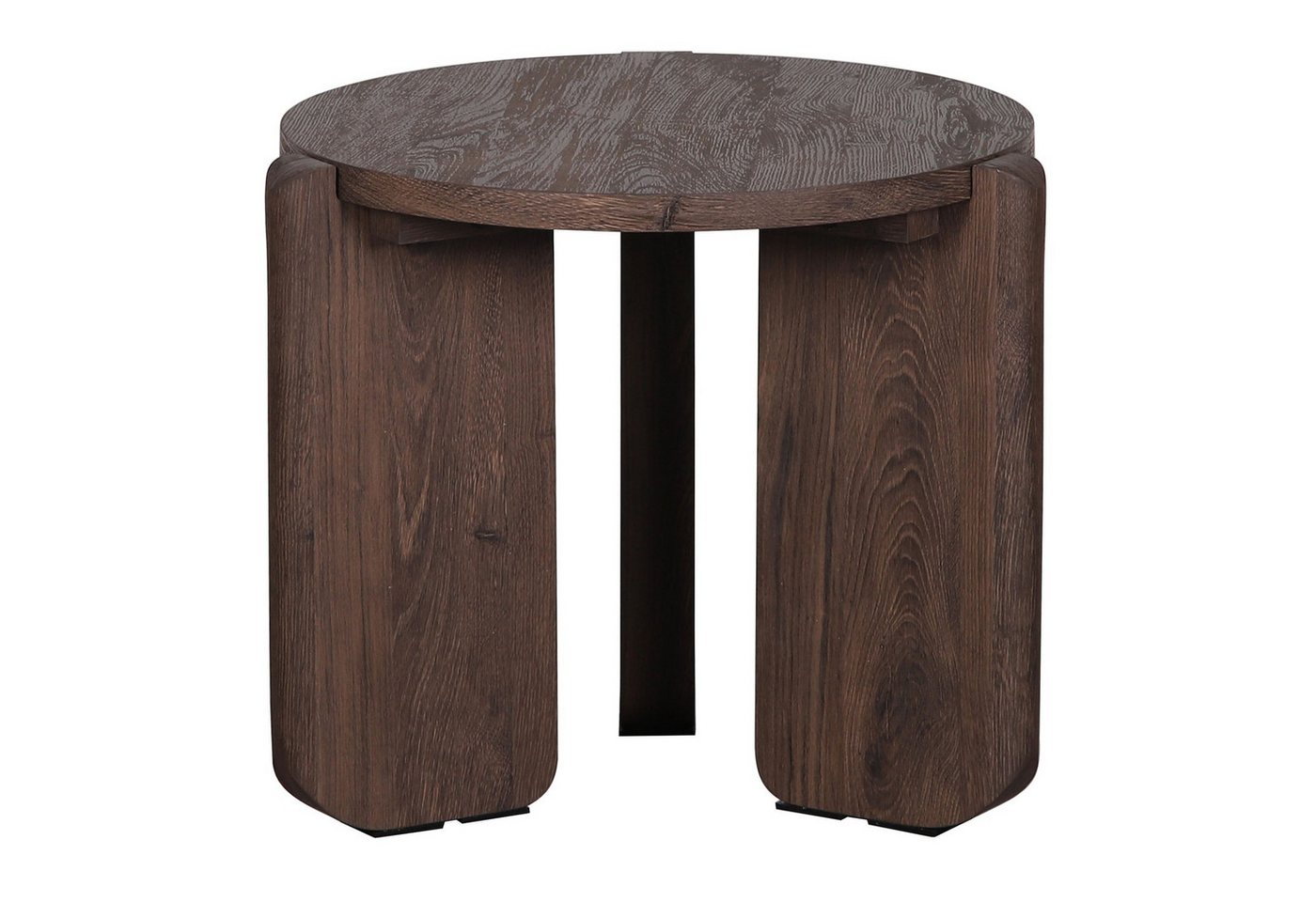 Selsey Couchtisch PREFFINES, Wohnzimmertisch Beistelltisch rund Ø 50 Holzoptik MDF von Selsey