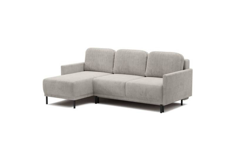 Selsey Ecksofa HAMIEL, Ottomane beidseitig montierbar, Stauraum, Schlaffunktion 147x200 cm von Selsey