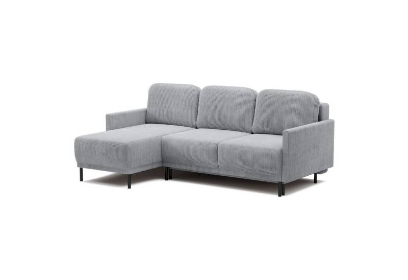 Selsey Ecksofa HAMIEL, Ottomane beidseitig montierbar, Stauraum, Schlaffunktion 147x200 cm von Selsey