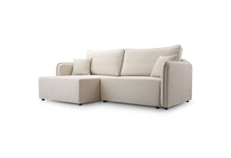 Selsey Ecksofa KASSIAN, Eckcouch mit Schlaffunktion & Bettkasten, 130×200 cm Liegefläche von Selsey
