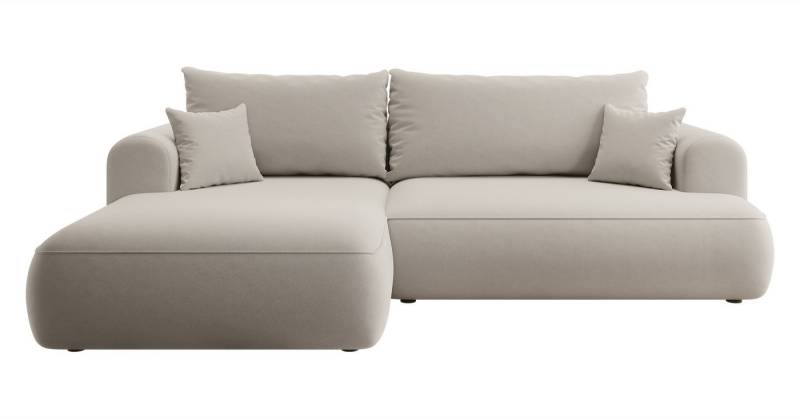 Selsey Ecksofa OVO, Schlaffunktion 142x210 cm, Bettkasten, 2 Zierkissen von Selsey