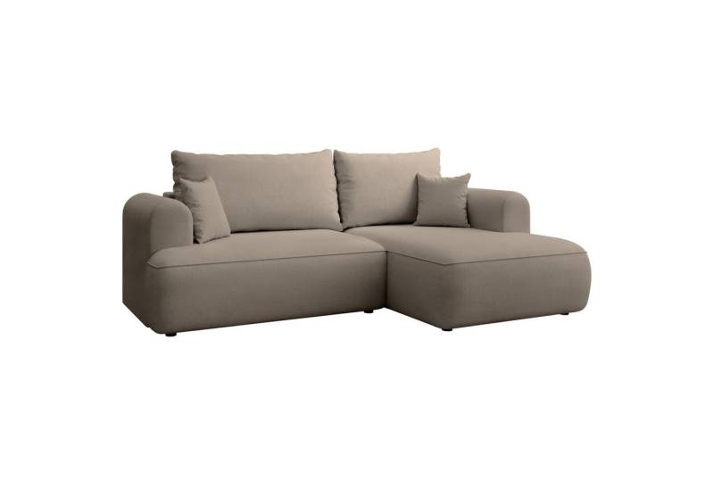 Selsey Ecksofa OVO MINI, Schlaffunktion 124x190 cm, Bettkasten, 2 Zierkissen von Selsey