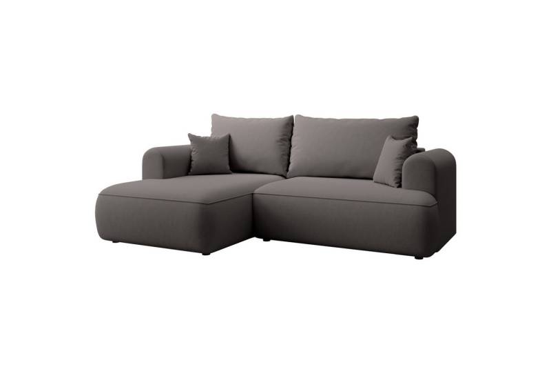Selsey Ecksofa OVO MINI, Schlaffunktion 124x190 cm, Bettkasten, 2 Zierkissen von Selsey