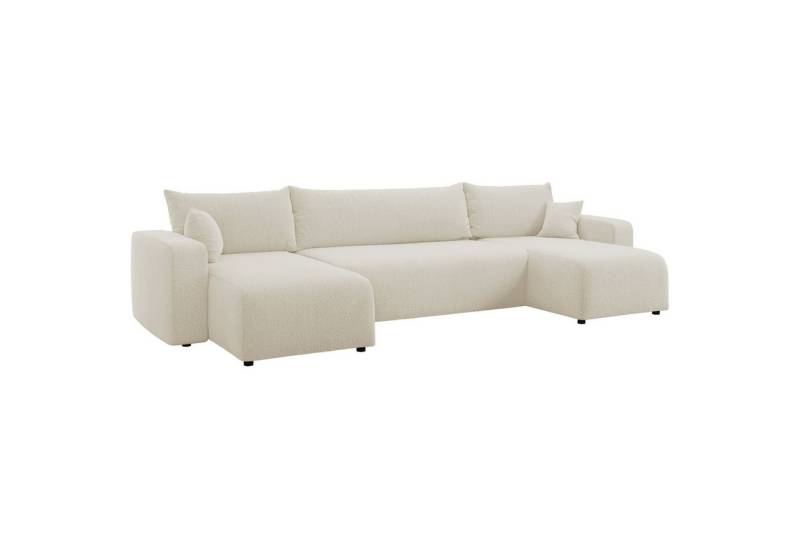 Selsey Wohnlandschaft PIANONI, mit Schlaffunktion, Bettkasten und Bouclé-Bezug von Selsey