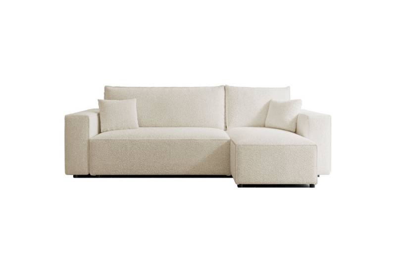 Selsey Ecksofa SCARLO, mit Schlaffunktion, Bettkasten und Bouclé-Bezug von Selsey