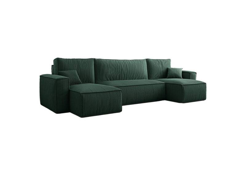 Selsey Wohnlandschaft SCARLO, mit Schlaffunktion, Bettkasten und Cordbezug von Selsey