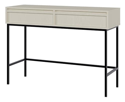 Selsey Evo Frisiertisch 110 cm mit Schubladen und Rahmen, Creme von Selsey