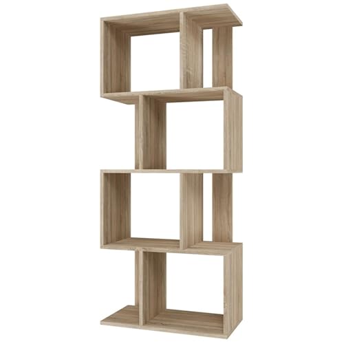 Selsey Fiesta Modernes Bücherregal, 140x59,5x30 cm, modulares Wandregal mit 8 Regalen, laminierte Spanplatte in Sonoma-Eiche, asymmetrisches Design, ideal für Wohnzimmer/Büro/Schlafzimmer Selsey Fiesta Modernes Bücherregal, 140x59,5x30 cm, modulares Wandregal mit 8 Regalen, laminierte Spanplatte in Sonoma-Eiche, asymmetrisches Design, ideal für Wohnzimmer/Büro/Schlafzimmer von Selsey