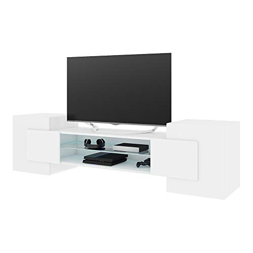 Selsey GAELIN – TV-Lowboard/Fernsehschrank in Weiß Stehend Modern mit LED-Beleuchtung 160 cm Selsey GAELIN – TV-Lowboard/Fernsehschrank in Weiß Stehend Modern mit LED-Beleuchtung 160 cm von Selsey
