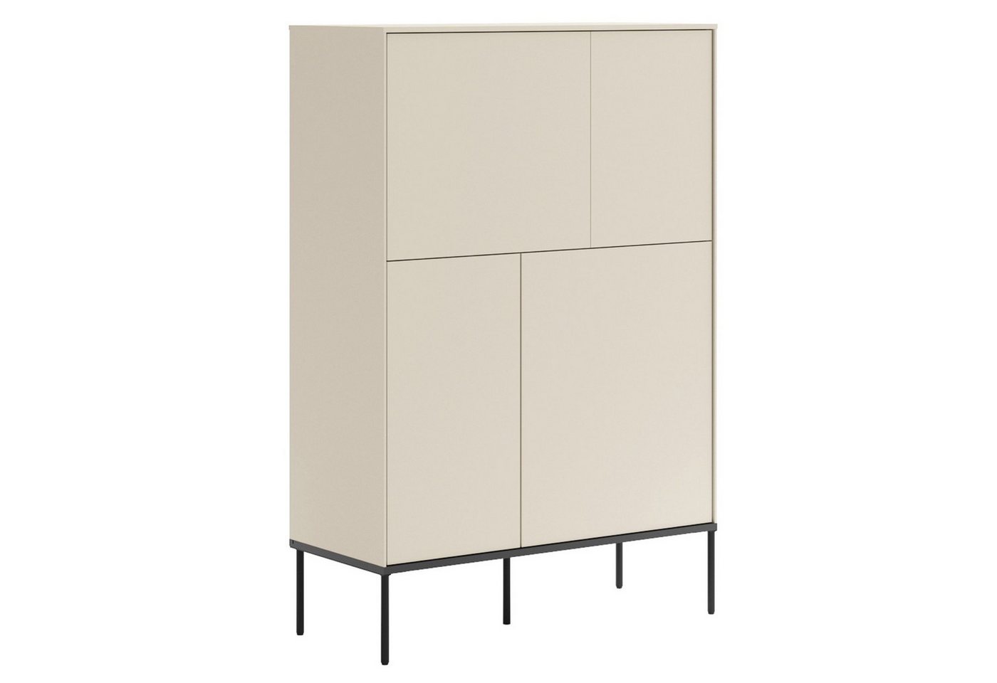 Selsey Highboard BELLEZO, Highboard mit vier Türen, 95 cm hoch, Creme Selsey Highboard BELLEZO, Highboard mit vier Türen, 95 cm hoch, Creme von Selsey