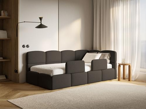 Selsey Jugendbett 90x200 cm Rechts Komfortables Polsterbett mit Bettkasten und HR30 Matratze Inklusive Abnehmbarem Rausfallschutz Gasdruckfedern für Stauraum Stabiler Rahmen Braun Selsey Jugendbett 90x200 cm Rechts Komfortables Polsterbett mit Bettkasten und HR30 Matratze Inklusive Abnehmbarem Rausfallschutz Gasdruckfedern für Stauraum Stabiler Rahmen Braun von Selsey