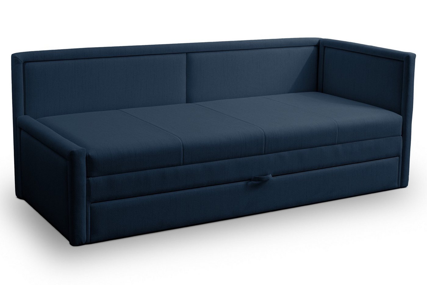 Selsey Jugendbett CAPRILI, Gepolstertes Jugendbett mit Ausziehfunktion, Matratze und Bettkasten von Selsey