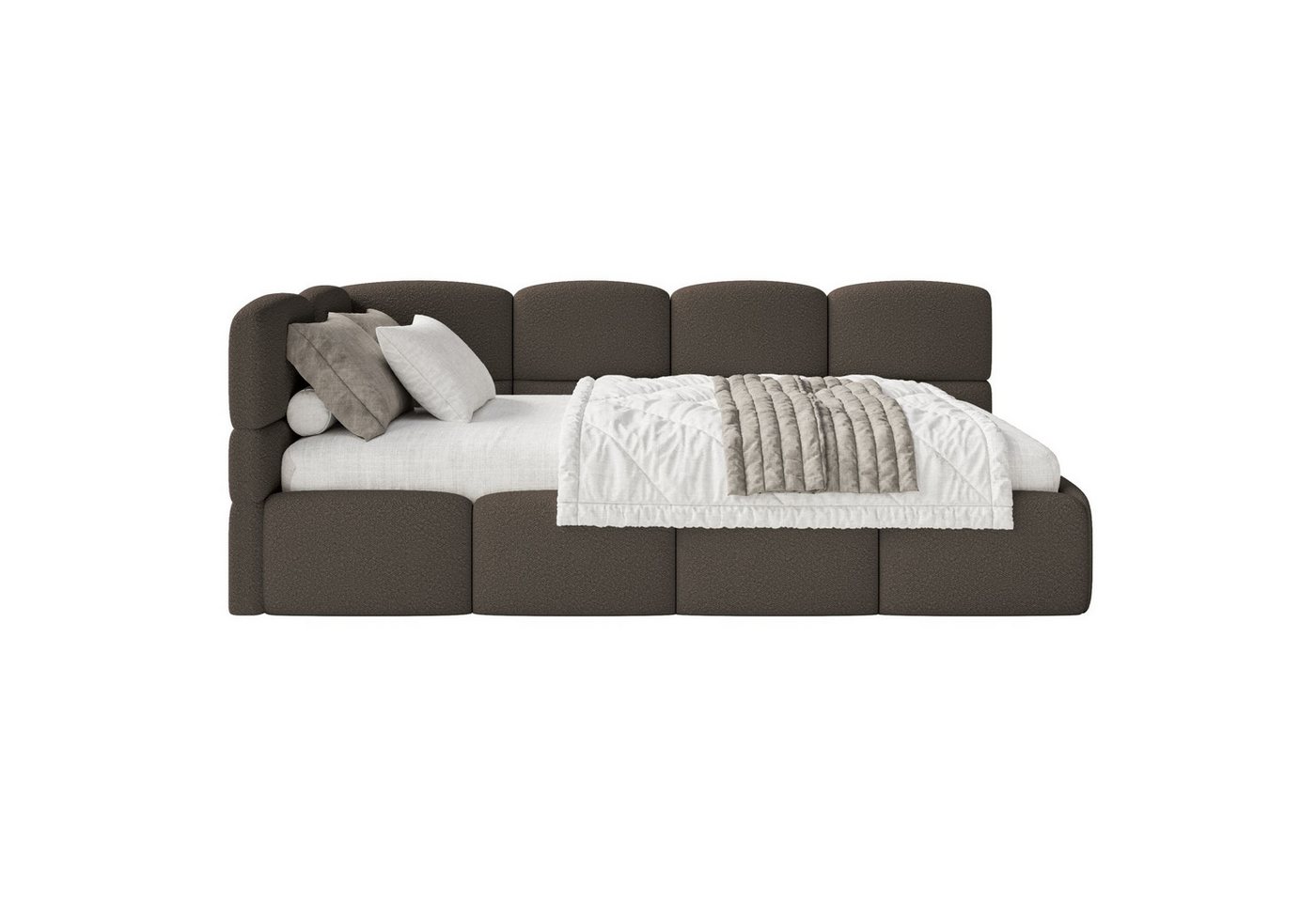 Selsey Jugendbett CLOUDY, mit Bettkasten, Bouclé, 90x200 cm, Kopfteil links oder rechts Selsey Jugendbett CLOUDY, mit Bettkasten, Bouclé, 90x200 cm, Kopfteil links oder rechts von Selsey