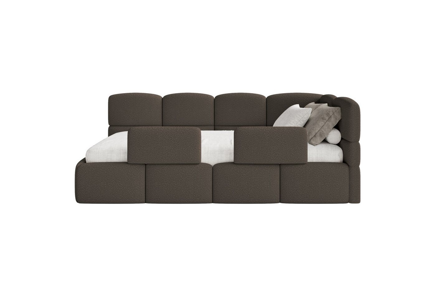 Selsey Jugendbett CLOUDY, mit Bettkasten, Bouclé, 90x200 cm, Kopfteil links oder rechts Selsey Jugendbett CLOUDY, mit Bettkasten, Bouclé, 90x200 cm, Kopfteil links oder rechts von Selsey