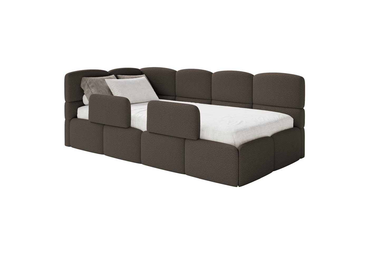 Selsey Jugendbett CLOUDY, mit Bettkasten, Bouclé, 90x200 cm, Kopfteil links oder rechts Selsey Jugendbett CLOUDY, mit Bettkasten, Bouclé, 90x200 cm, Kopfteil links oder rechts von Selsey
