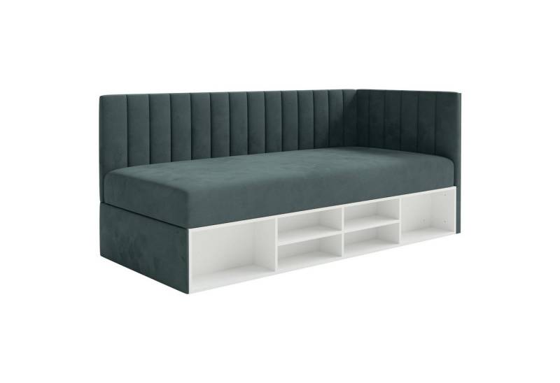 Selsey Jugendbett VENTRIO, mit Bonellfederkernmatratze, Bettkasten, Regal und Easy-Clean-Bezug von Selsey
