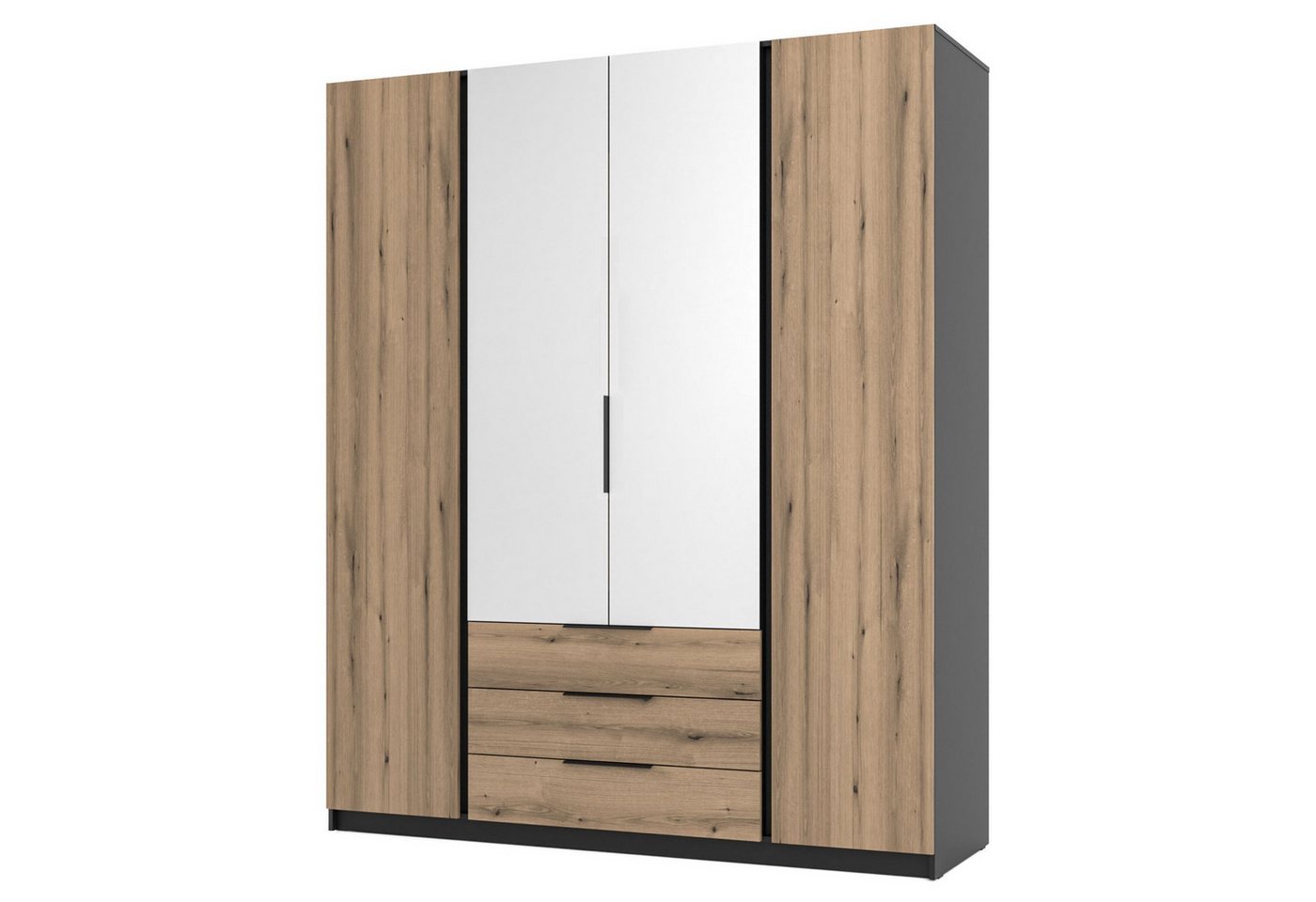 Selsey Kleiderschrank KAJA 4-türig mit Soft-Close, Kleiderstange und 11 Regalfächern, 200 cm Selsey Kleiderschrank KAJA 4-türig mit Soft-Close, Kleiderstange und 11 Regalfächern, 200 cm von Selsey