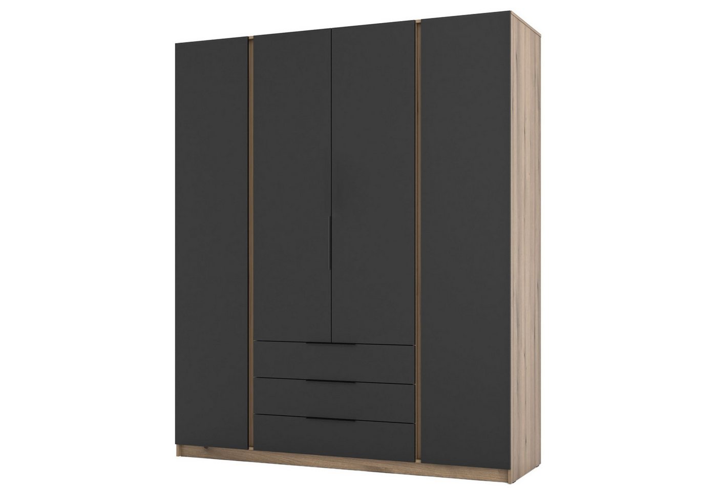 Selsey Kleiderschrank KAJA 4-türig mit Soft-Close, Kleiderstange und 11 Regalfächern, 200 cm Selsey Kleiderschrank KAJA 4-türig mit Soft-Close, Kleiderstange und 11 Regalfächern, 200 cm von Selsey