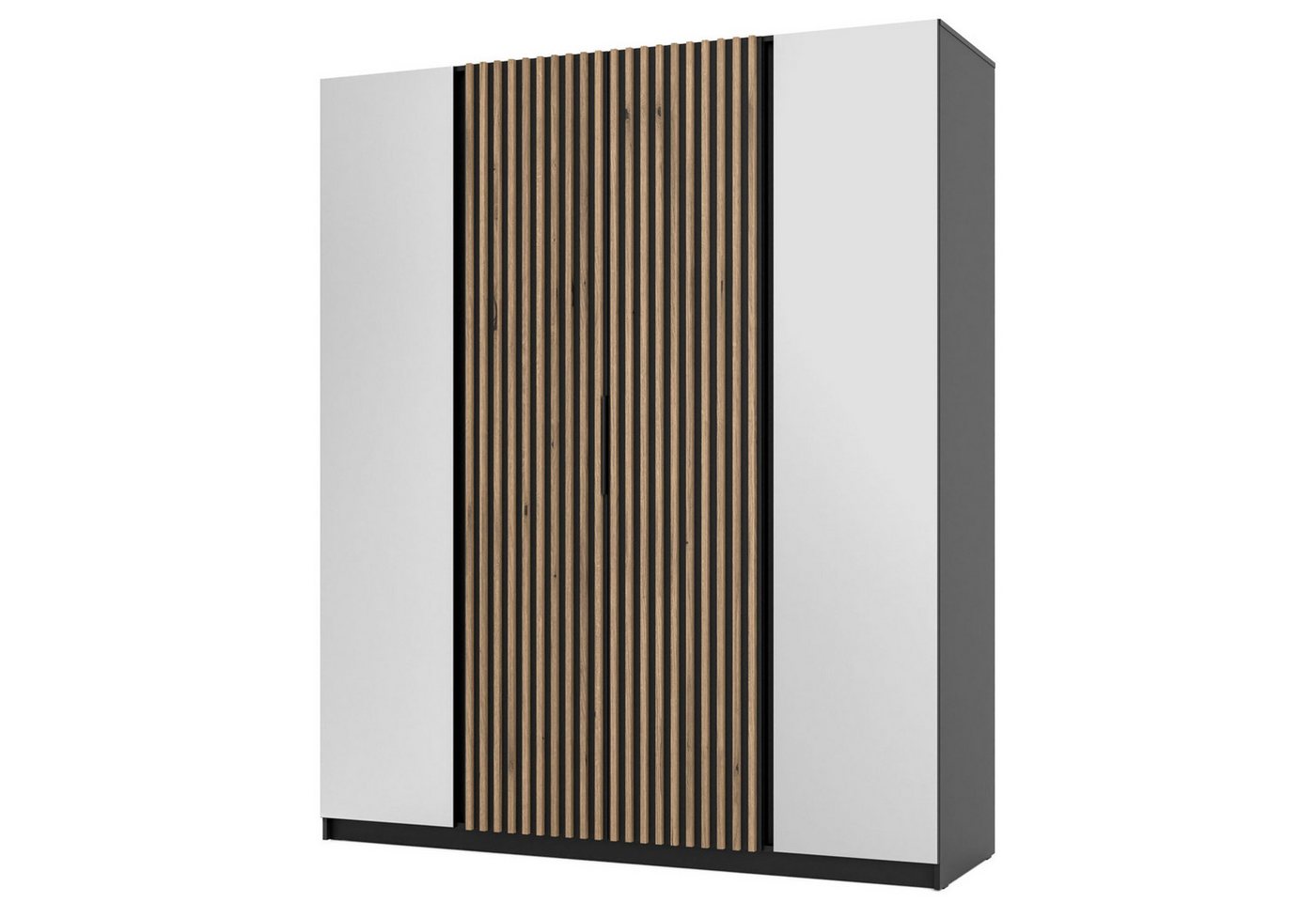 Selsey Kleiderschrank KAJA 4-türig mit Soft-Close, Kleiderstange und 11 Regalfächern, 200 cm Selsey Kleiderschrank KAJA 4-türig mit Soft-Close, Kleiderstange und 11 Regalfächern, 200 cm von Selsey